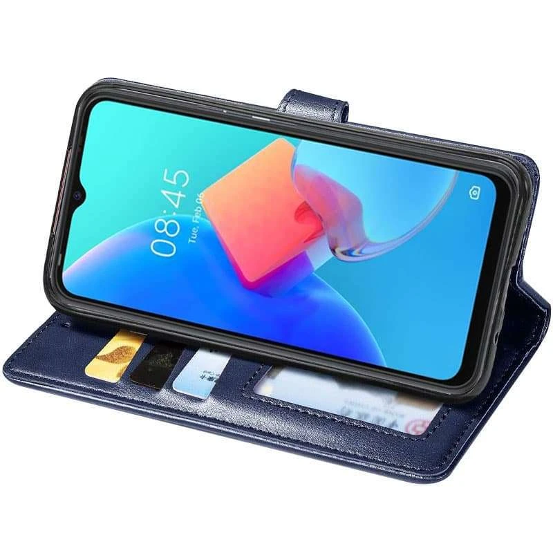 Чохол-книжка GETMAN галант на TECNO Spark 8C – Синій. Фото 4 з 4