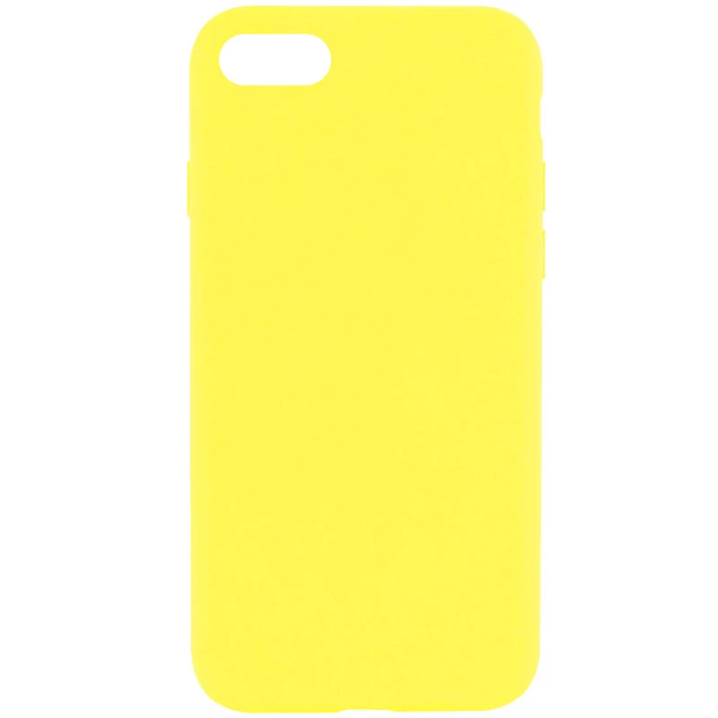 Чехол с закрытым низом Silicone Case для Apple iPhone 6/6s (4.7") – Желтый / Yellow. Фото 1 из 1