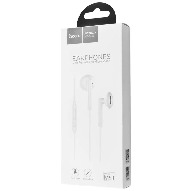 

Стереонавушники Hoco M53 Exquisite Sound With Microphone (Білий)