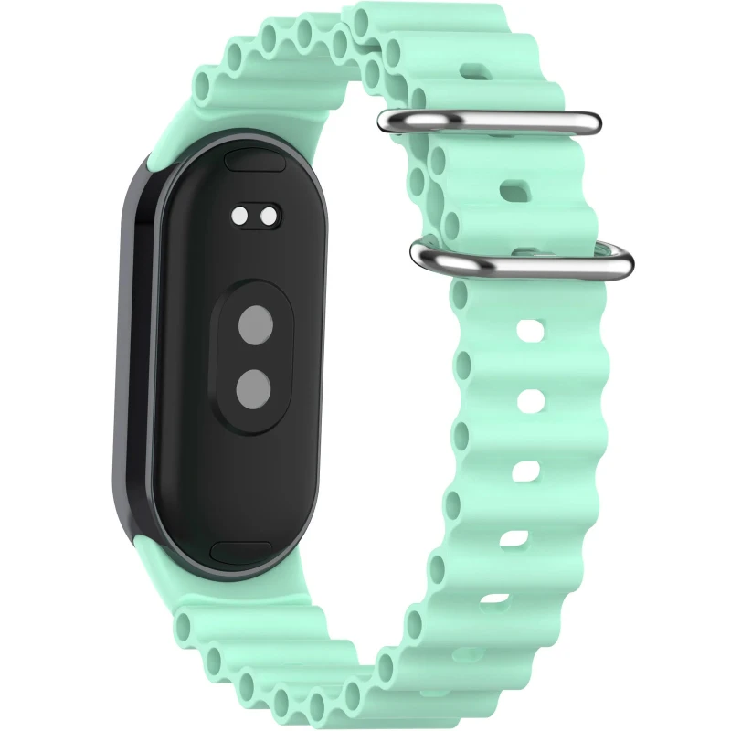 Ремінець Ocean Band для Xiaomi Mi Band 9/8 – Бірюзовий / Blue Sea. Фото 6 з 8