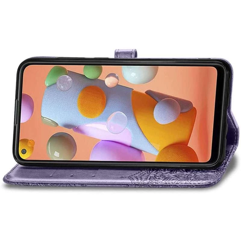 Чохол-книжка Art Case на Samsung Galaxy M11 – Фіолетовий. Фото 5 з 5