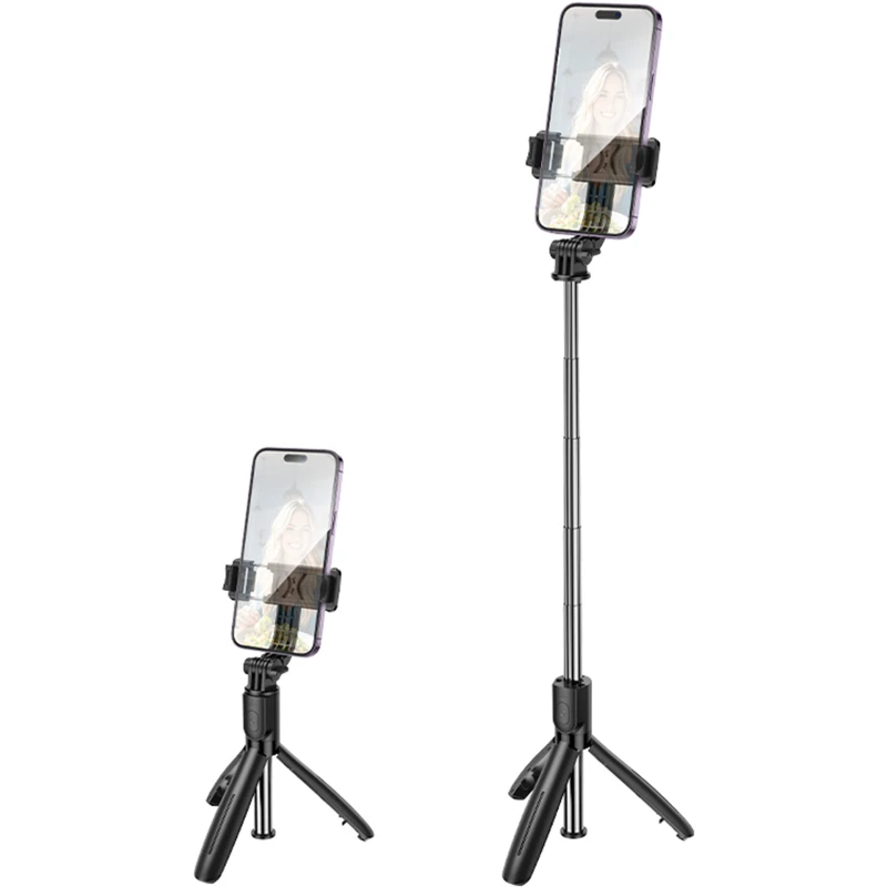 Монопод для селфі Borofone BY13 Nube live broadcast stand – Black. Фото 6 з 6