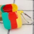 Силіконовий футляр Rainbow для навушників AirPods + карабін – Rainbow 1. Фото 3 з 4