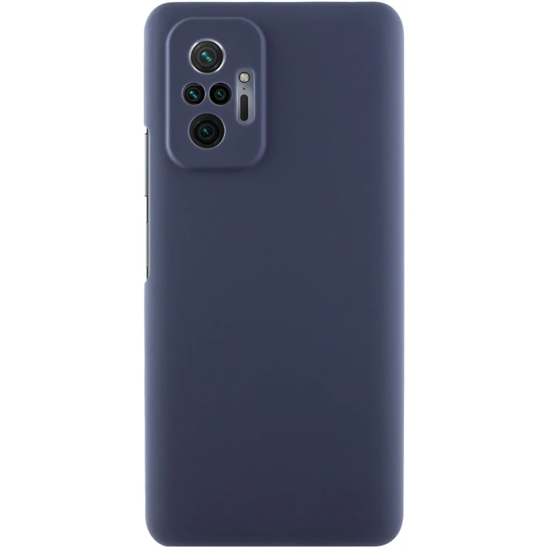 Чохол Silicone Case Lakshmi Premium із закритою камерою для Xiaomi Redmi Note 10 Pro – Темно-синій / Midnight blue. Фото 1 з 7