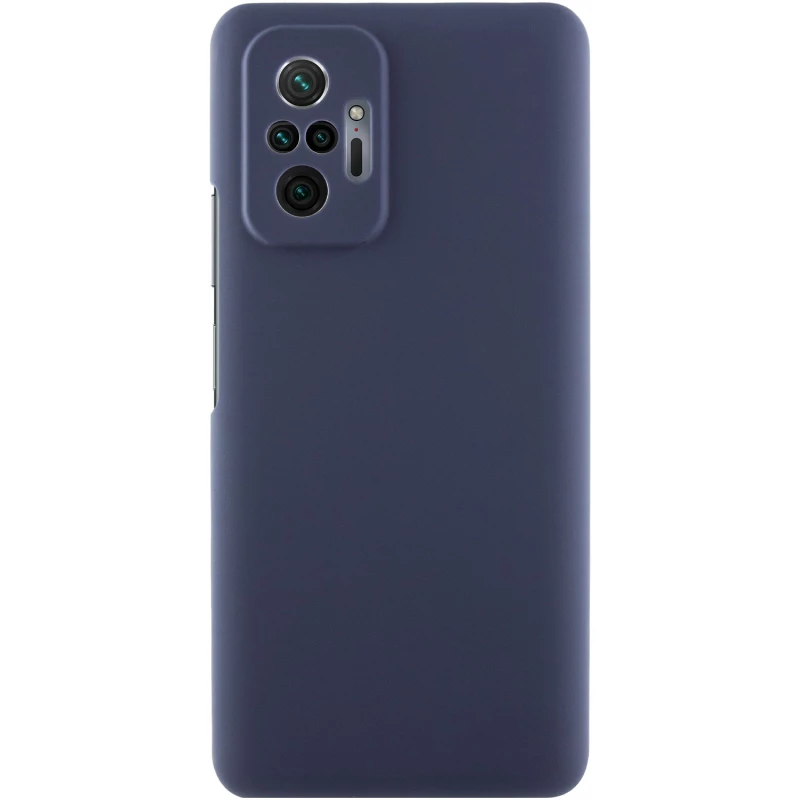 Чохол Silicone Case Lakshmi Premium з закритою камерою на Xiaomi Redmi Note 10 Pro – Темно-синій / Midnight blue. Фото 1 з 7