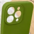 Чехол с защитой камеры Silicone Case для Apple iPhone 16 – Зеленый / Dark Olive. Фото 4 из 4
