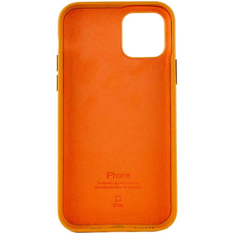 Кожаный чехол Silicone Case Soft для Apple iPhone 11 Pro Max (6.5") – Golden Brown. Фото 6 из 9