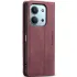 Шкіряний чохол-книжка CaseMe Velvet Nubuck для Xiaomi Redmi 15C (Global) – Red. Фото 4 з 5