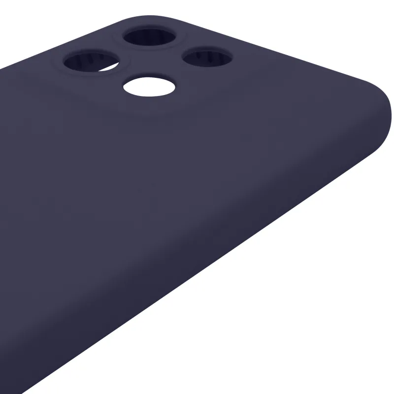 Чехол Silicone Case Lakshmi Premium з закритою камерою на Motorola Moto G15 4G – Темно-синий / Midnight blue. Фото 7 из 8