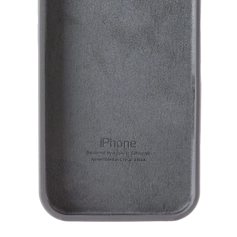 Чохол Silicone Case з закритим низом на Apple iPhone 16e (6.1") – Сірий / Dark Gray. Фото 3 з 6