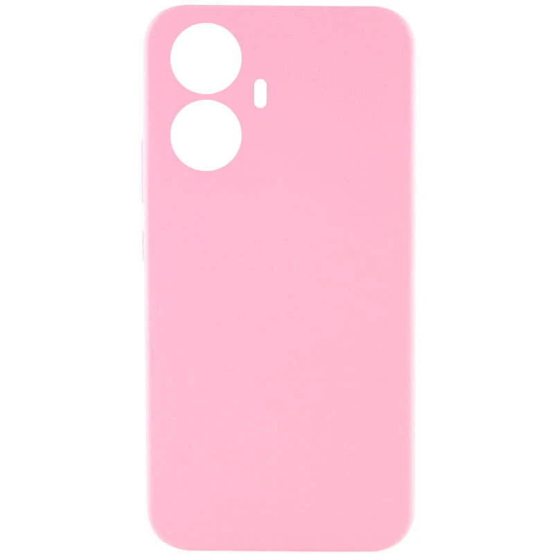Чехол Silicone Case Lakshmi Premium з закритою камерою на Realme 10 Pro+ – Розовый / Light pink. Фото 1 из 2