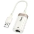 Перехідник Hoco UA41 Crystal USB to RJ45 100 Mbs (0.15m) фото 1 з 1