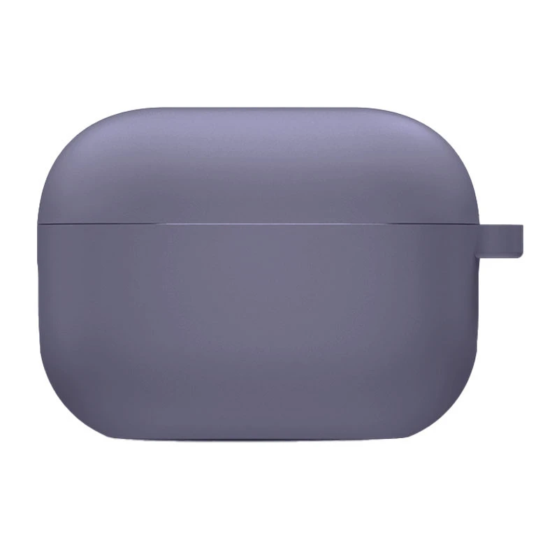 Силіконовий футляр з мікрофіброю для навушників Airpods Pro 3 – Сірий / Lavender Gray. Фото 1 з 1