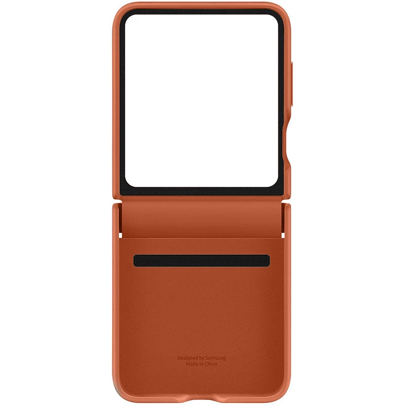 Шкіряний чохол Leather Case Premium на Samsung Galaxy Z Flip5 – Brown. Фото 9 з 10