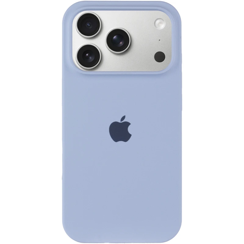 Чехол Silicone Case (AA) Logo with MagSafe для Apple iPhone 17 Pro Max (6.9") – Голубой / Lilac Blue. Фото 5 из 11