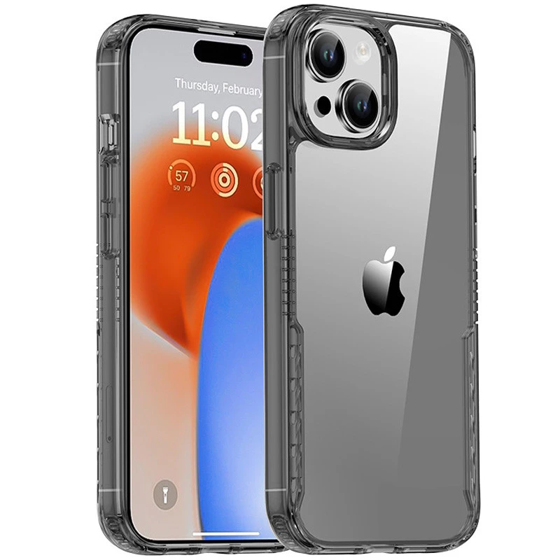 

Ребристый силиконовый чехол на Apple iPhone 15 (6.1") (Black)