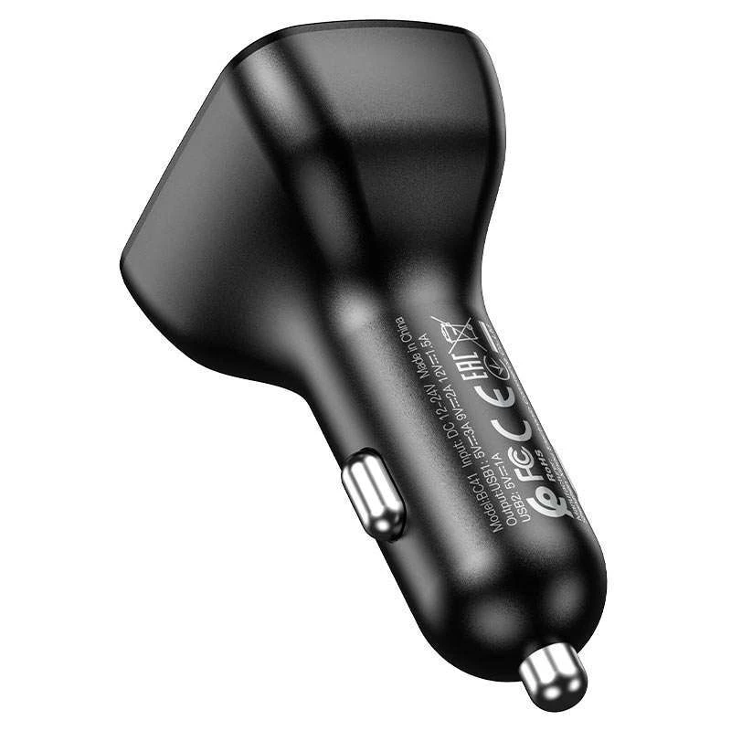 АЗУ FM-модулятор Borofone BC41 Eminency QC3.0 – Черный. Фото 3 из 8