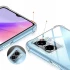 Ультратонкий силіконовий чохол GETMAN з критими бортами та камерою для Oppo A57s – Безбарвний (прозорий). Фото 3 з 6