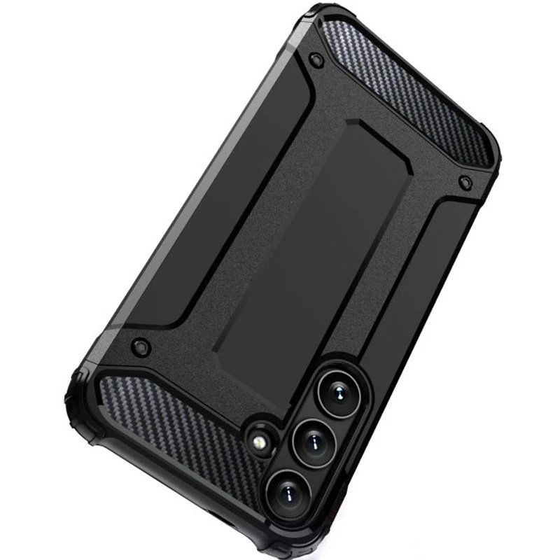 Противоударный чехол с усиленными углами Immortal для Samsung Galaxy A17 4G/5G – Черный. Фото 2 из 6