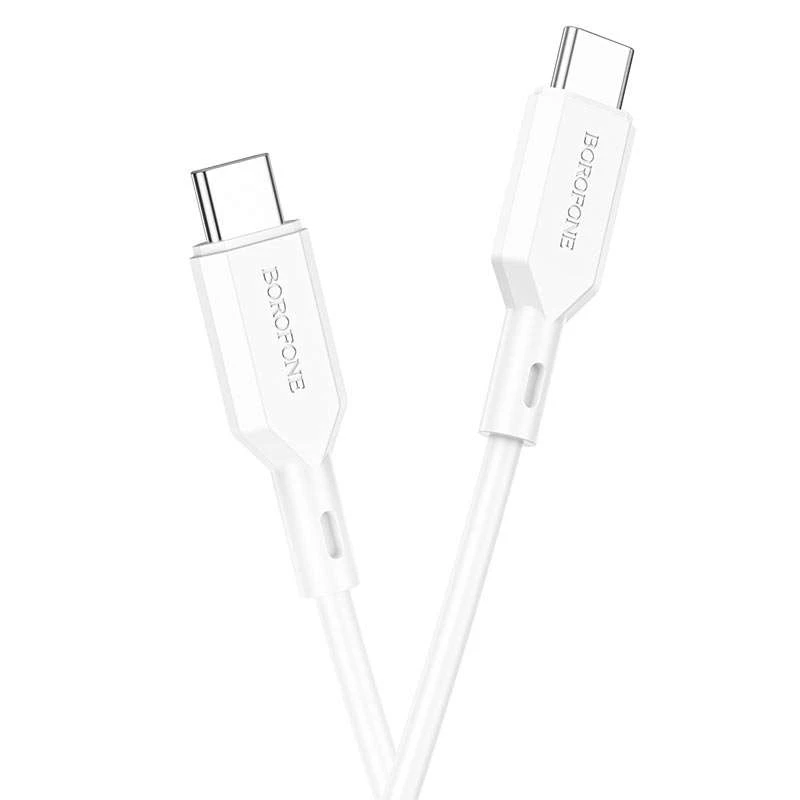 

Дата кабель Borofone BX70 Type-C to Type-C 60W (1m) (Белый), Білий