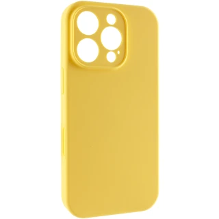 Чехол Silk Full Camera Protective (AA) NO LOGO для Apple iPhone 16 Pro — Желтый / Yellow