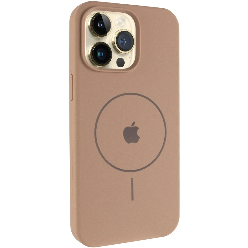 Чохол Silicone Case Full Protective (AA) V2 with MagSafe для Apple iPhone 17e (6.1") – Бежевий / Desert Gold. Фото 2 з 6