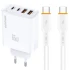 СЗУ Amaya E101F PD65W+QC3.0 GaN (2USB-A/2C) + кабель Type-C to Type-C фото 1 из 1