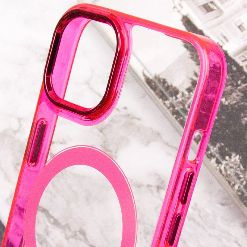 Силіконовий чохол Iris с MagSafe на Apple iPhone 12 Pro Max (6.7") – Малиновий. Фото 8 з 8