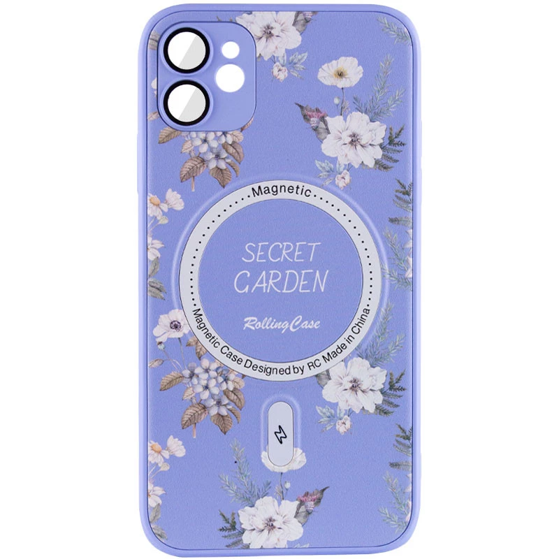 

TPU+PC чохол Secret Garden з MagSafe на Apple iPhone 12 (6.1") (Lilac)