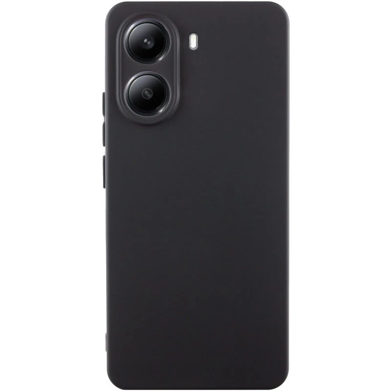 Чехол Silicone Case Lakshmi Premium з закритою камерою на Xiaomi Poco X7 Pro – Черный / Black. Фото 1 из 4