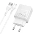 СЗУ Hoco CS111A Lounge PD22.5W (1USB-C) + кабель USB to Type-C – White. Фото 3 из 4