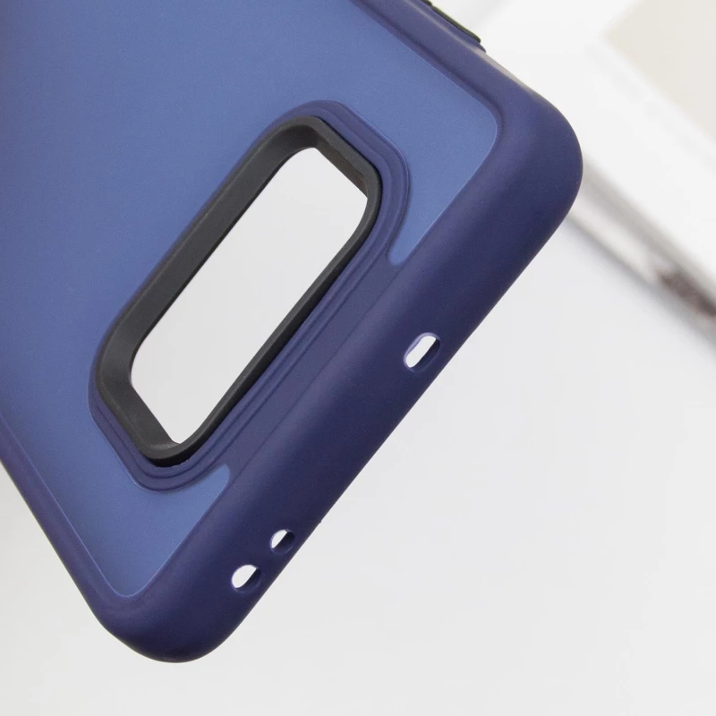 Чохол TPU+PC Lyon Frosted на Xiaomi Poco X3 NFC / Poco X3 Pro – Синій / Navy Blue. Фото 12 з 12
