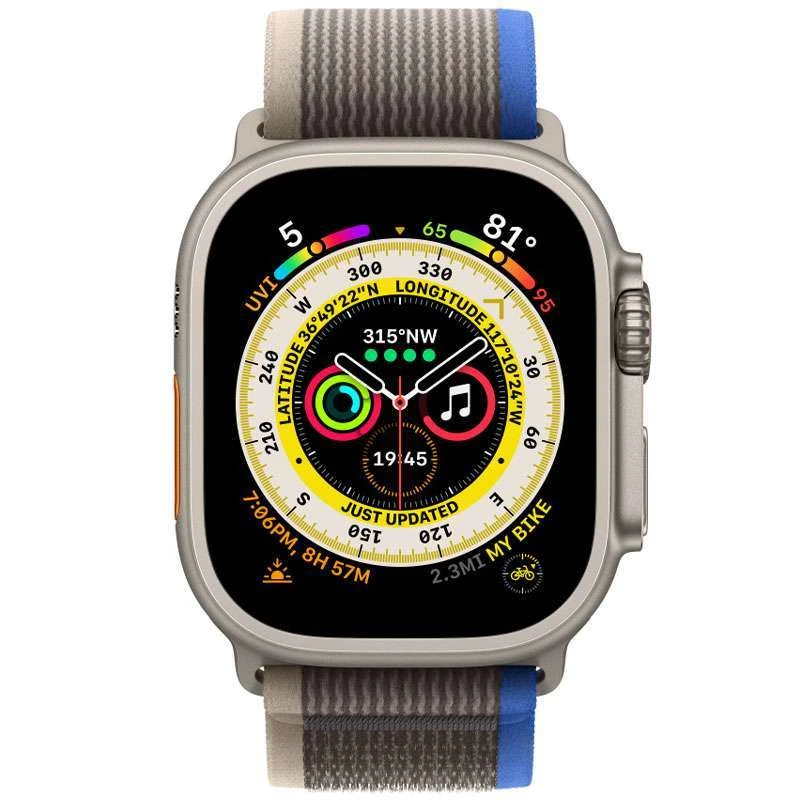 Ремінець Trail Loop для Apple watch 42mm/44mm/45mm/49mm (m/l) – Blue / Gray. Фото 2 з 4
