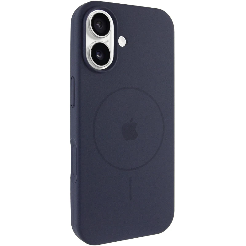Чохол Silicone Case Full Protective (AA) V2 with MagSafe для Apple iPhone 17 (6.3") – Темно-синій / Midnight blue. Фото 2 з 11