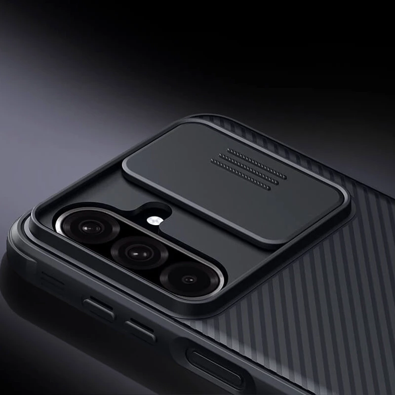 Карбована накладка Nillkin Pro зі шторкою для камери на Samsung Galaxy A26 5G – Black. Фото 5 з 6