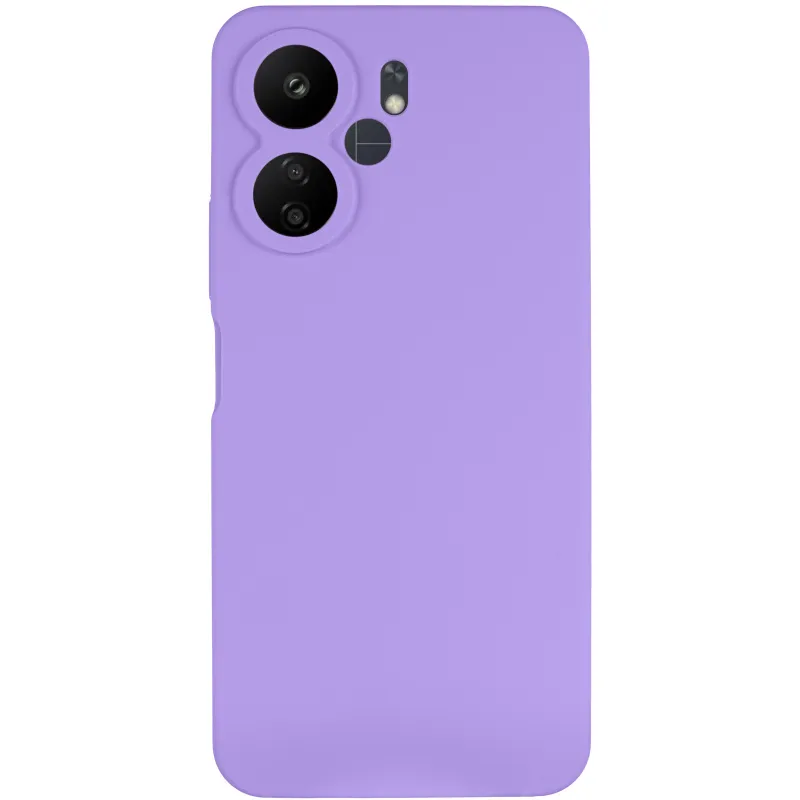 Чохол Silicone Case Lakshmi Premium із закритою камерою для Xiaomi Redmi 13C – Бузковий / Dasheen. Фото 4 з 7