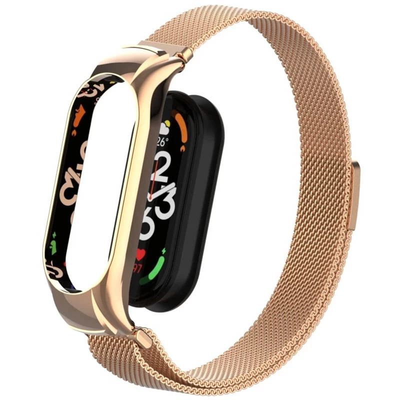 Ремешок Milanese Loop Design для Xiaomi Mi Band 5 – Rose Gold. Фото 5 из 6