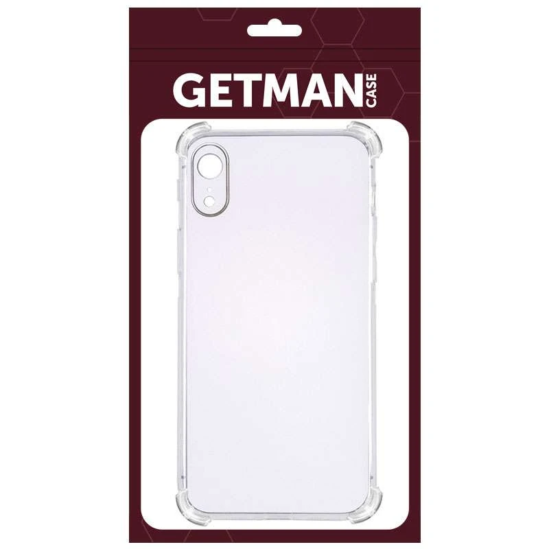 Ультратонкий силіконовий чохол GETMAN з критими бортами на Apple iPhone XR (6.1") – Безбарвний (прозорий). Фото 4 з 5