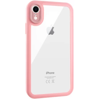 Прозрачный силиконовый чехол с цветной окантовкой для Apple iPhone XR (6.1") фото 1 из 9