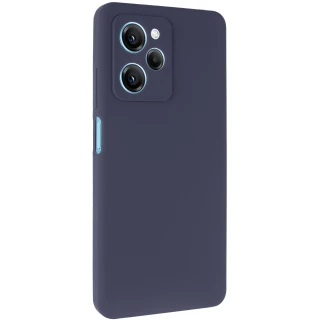 Чехол Silicone Case Lakshmi Plus с закрытой камерой для Xiaomi Redmi Note 12 Pro 5G — Синий / Midnight blue