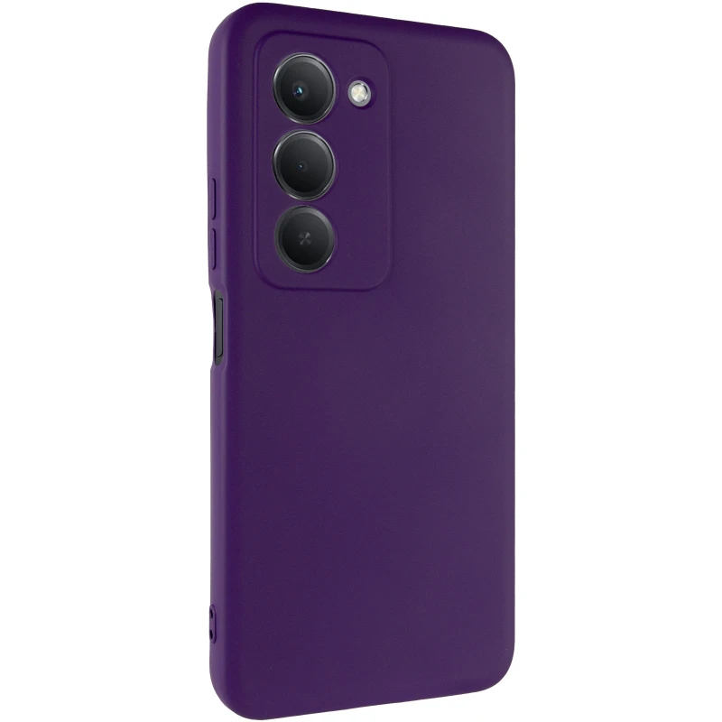 Цветной силиконовый чехол GETMAN с закрытой камерой на Xiaomi Redmi 15 (Global) – Фиолетовый / Purple. Фото 3 из 7