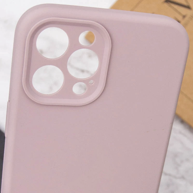 Чехол с защитой камеры Silicone Case для Apple iPhone 12 Pro (6.1") – Серый / Lavender. Фото 5 из 5