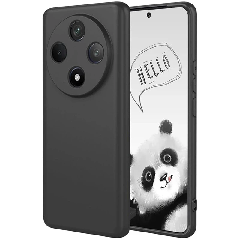 Чорний силіконовий чохол Epik із захистом камери на Oppo Reno 12 F 4G/5G – Чорний. Фото 1 з 3