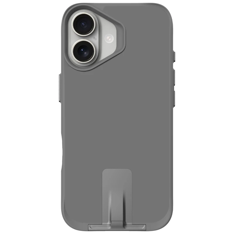 TPU+PC чохол Space Taurustar Magsafe with kickstand для Apple iPhone 17 (6.3") – Gun Metal. Фото 3 з 6