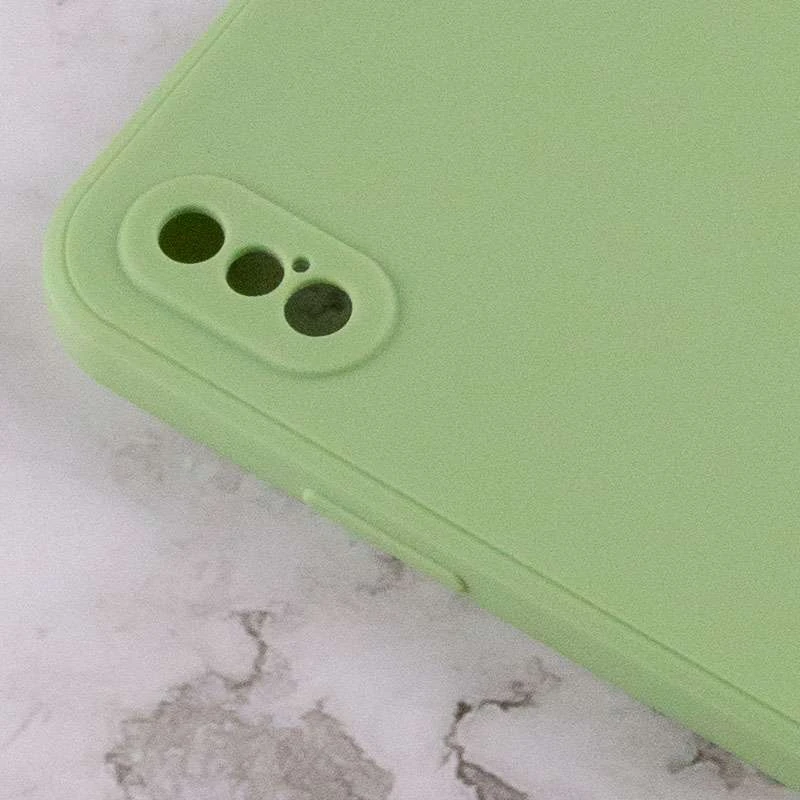Кольоровий силіконовий чохол із захистом камери на Apple iPhone XS Max (6.5") – Фісташковий. Фото 3 з 4