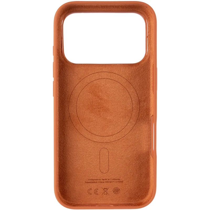 Чохол Silicone case (AAA) with Magsafe and Animation для Apple iPhone 17 Pro Max (6.9") – Terra Cotta. Фото 5 з 8