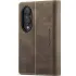 Шкіряний чохол-книжка CaseMe Velvet Matte для Samsung Galaxy Z Fold8 – Coffee. Фото 2 з 6