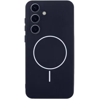 Чохол Silicone Cover Lakshmi Full Camera (AA) with Magnetic Fit для Samsung Galaxy S26+ — Темно-синій / Midnight blue