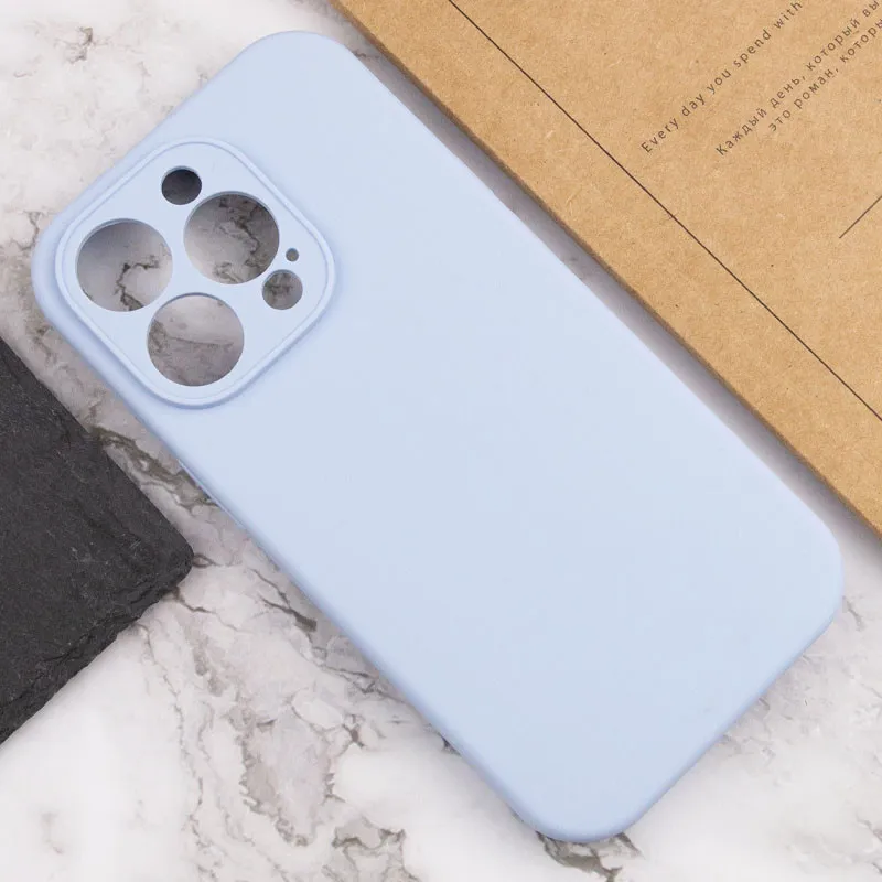 Чехол Silk Full Protective (AA) NO LOGO для Apple iPhone 16 Pro Max – Голубой / Lilac Blue. Фото 13 из 19
