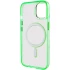 Силіконовий чохол Iris с MagSafe на Apple iPhone 12 Pro Max (6.7") – Салатовий. Фото 5 з 8